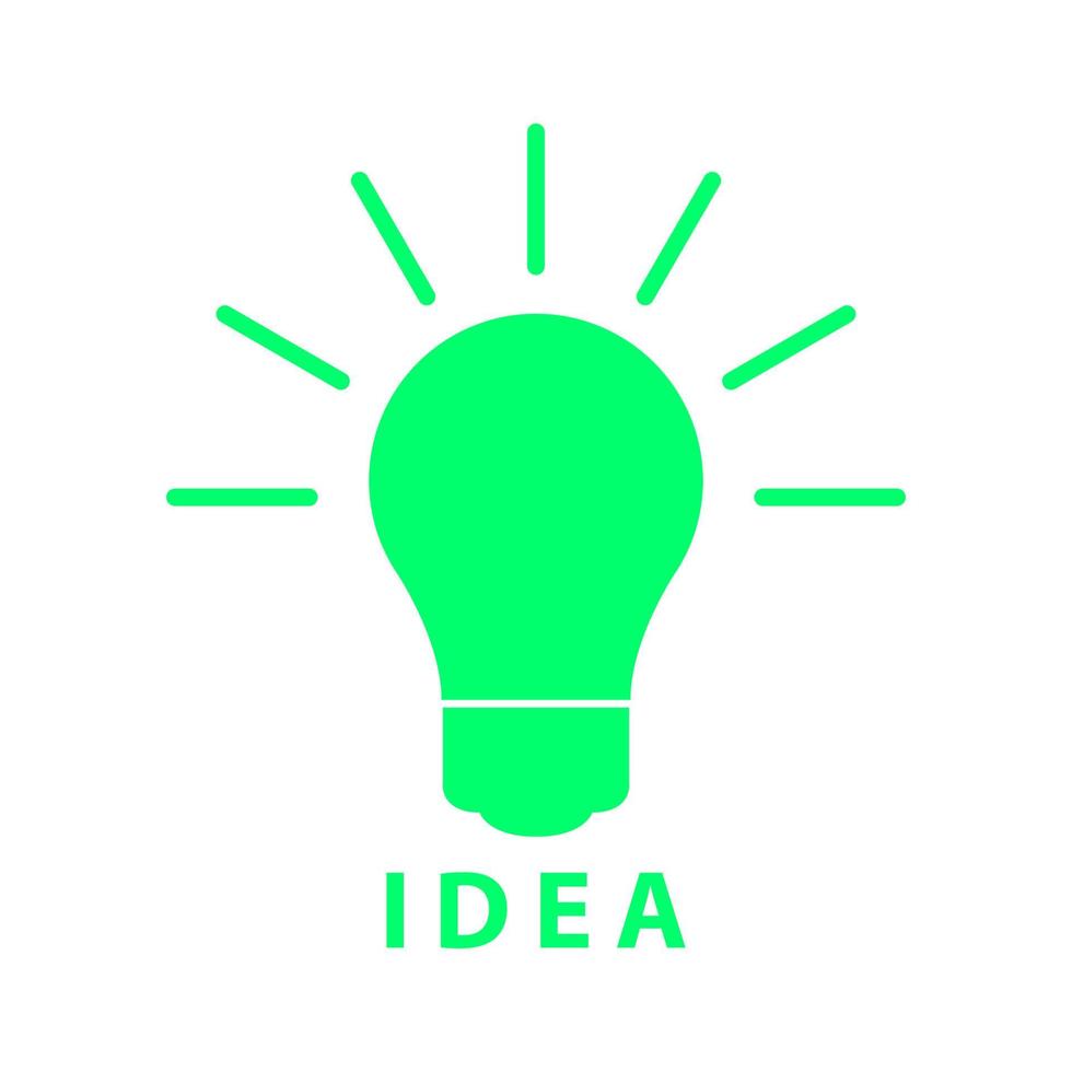 Idea on white background vector