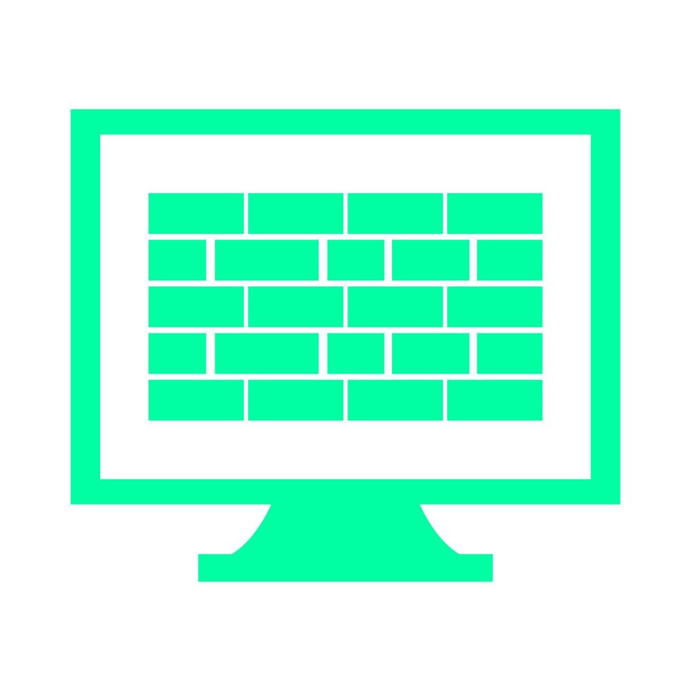 Firewall on white background vector