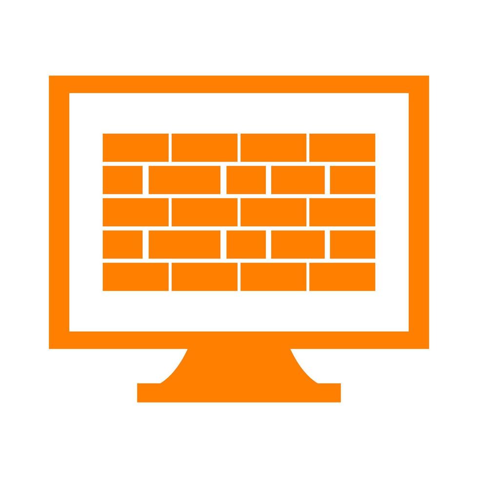 Firewall on white background vector