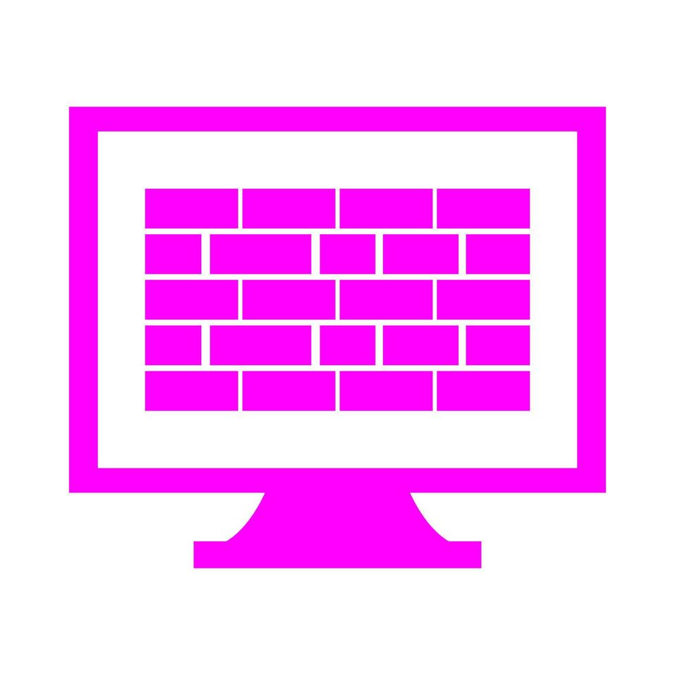 Firewall on white background vector