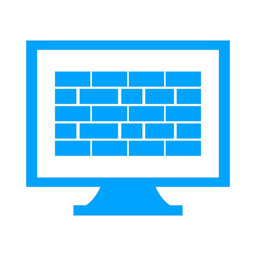 Firewall on white background vector