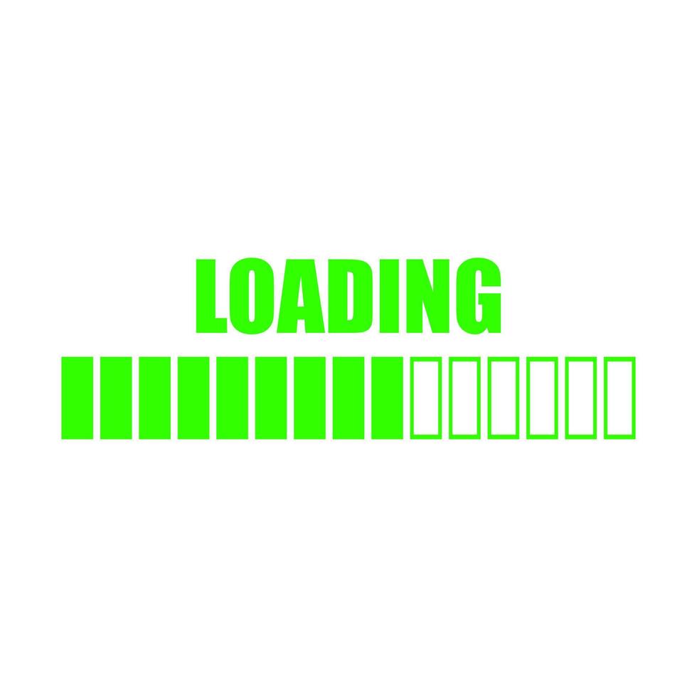 Loading on white background vector