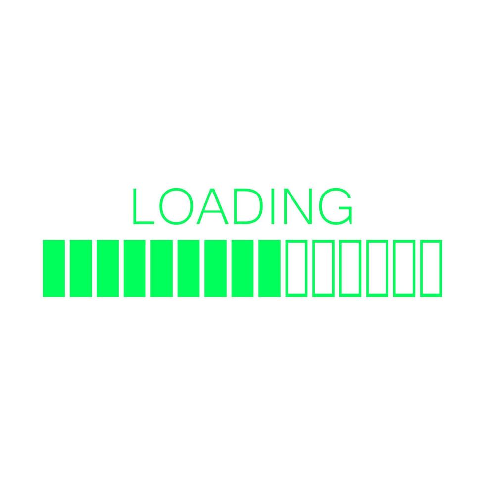 Loading on white background vector