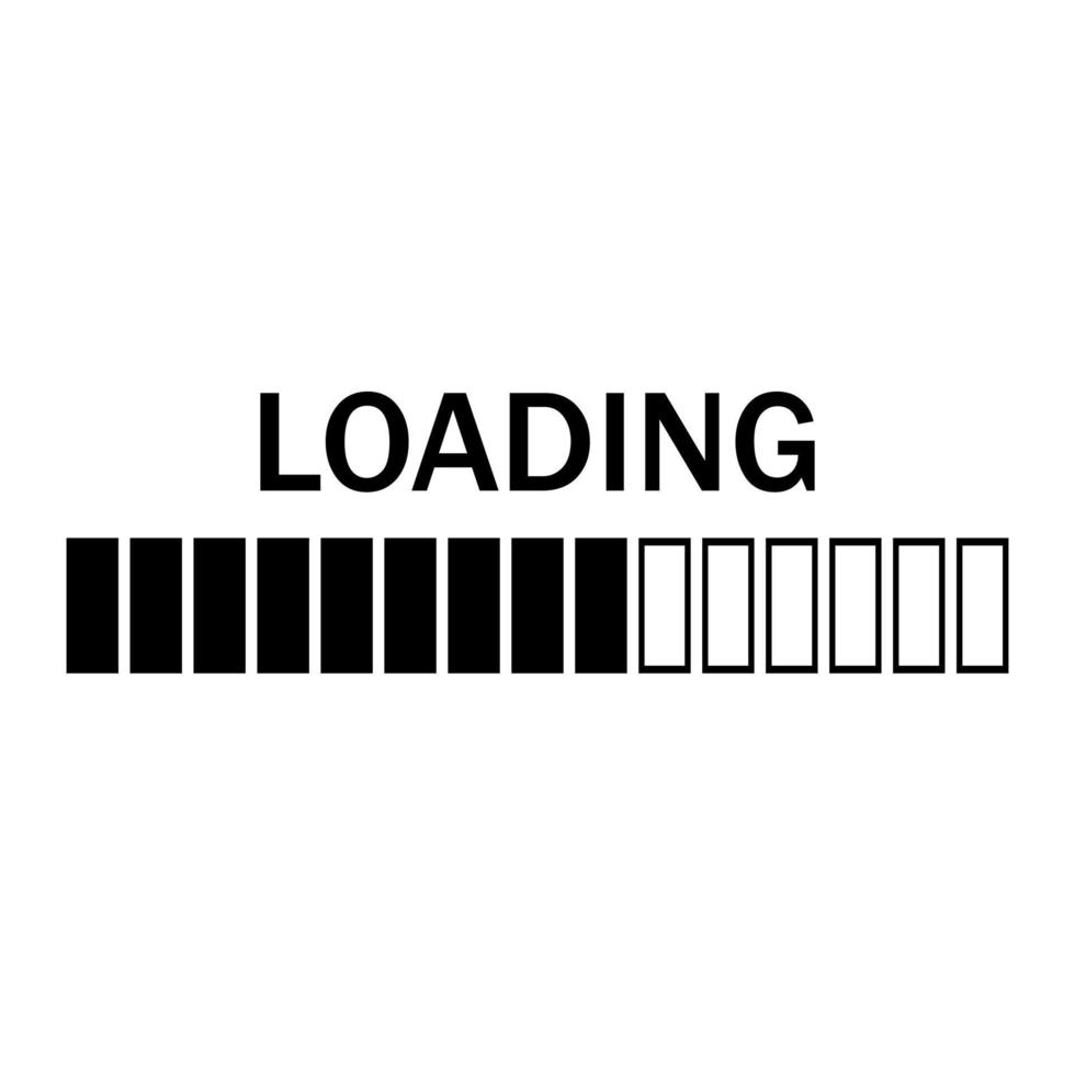 Loading on white background vector