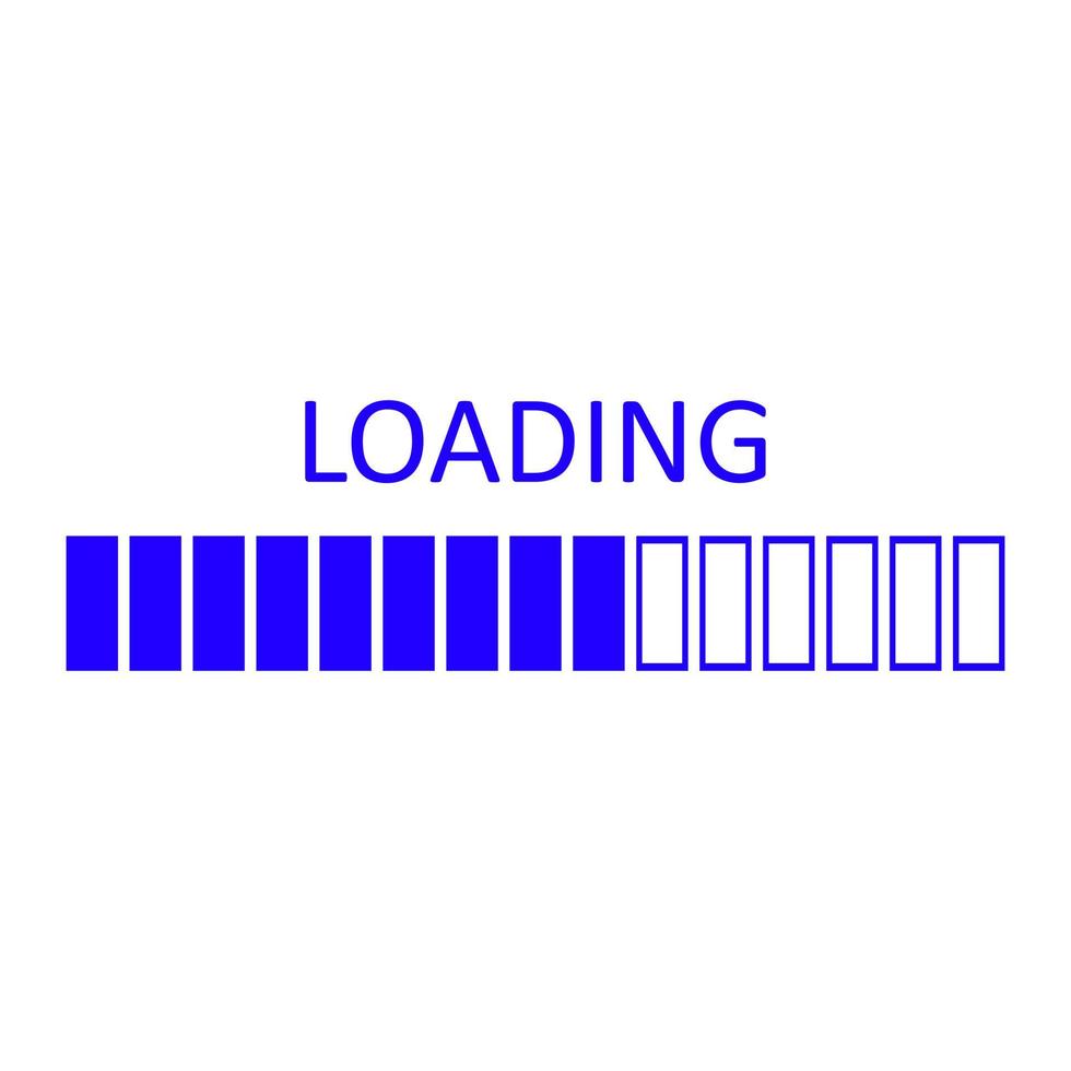 Loading on white background vector