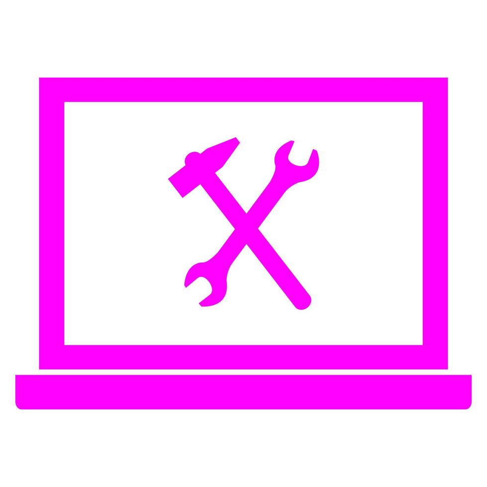 Pc repair on white background vector