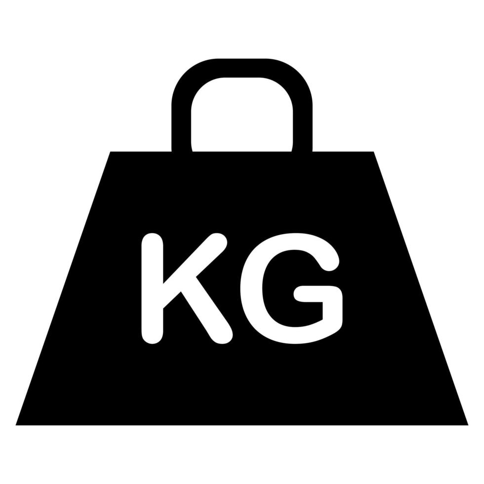 Weight on white background vector