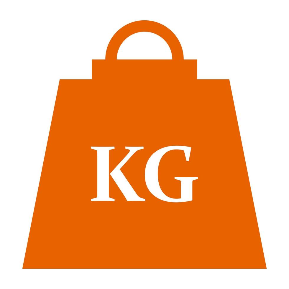 Weight on white background vector