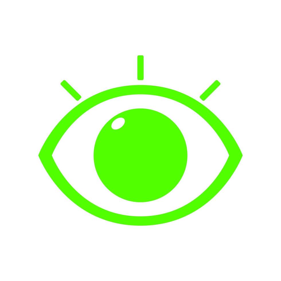 Eye on white background vector