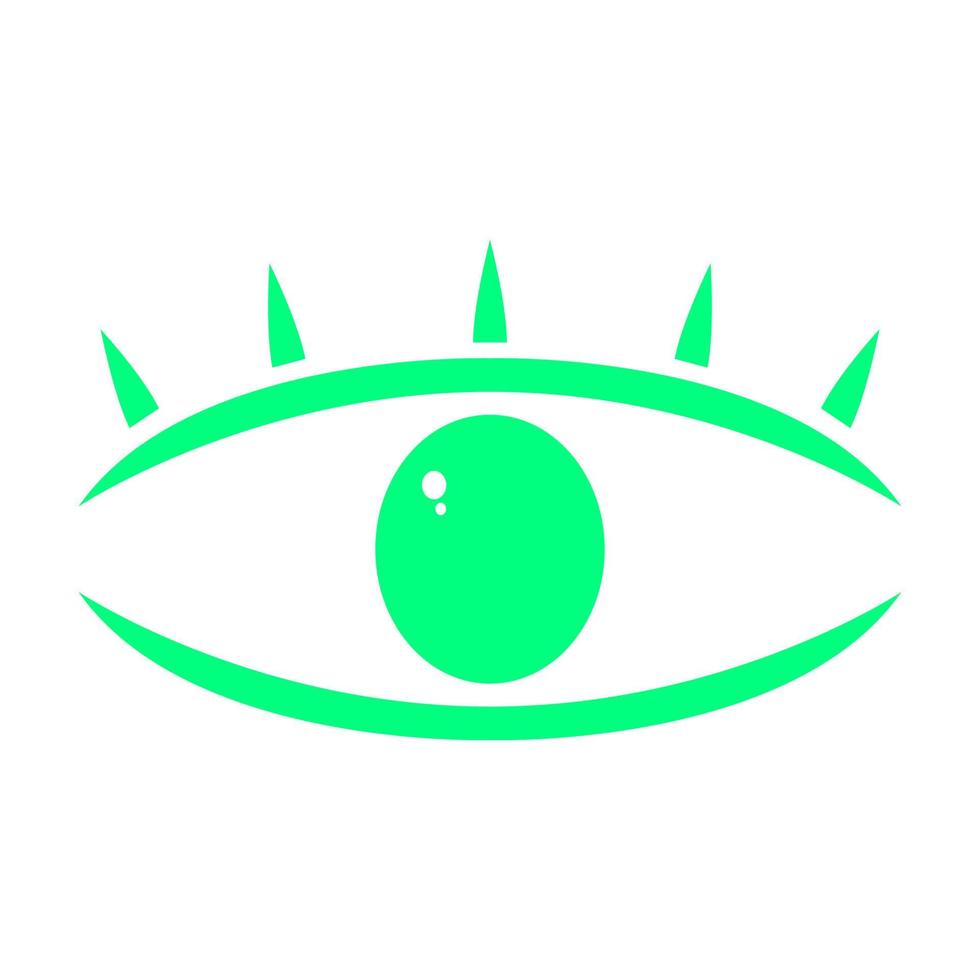 Eye on white background vector