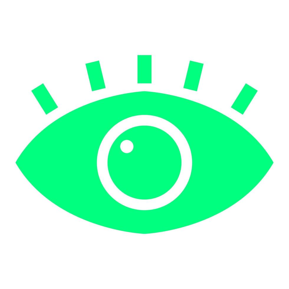 Eye on white background vector