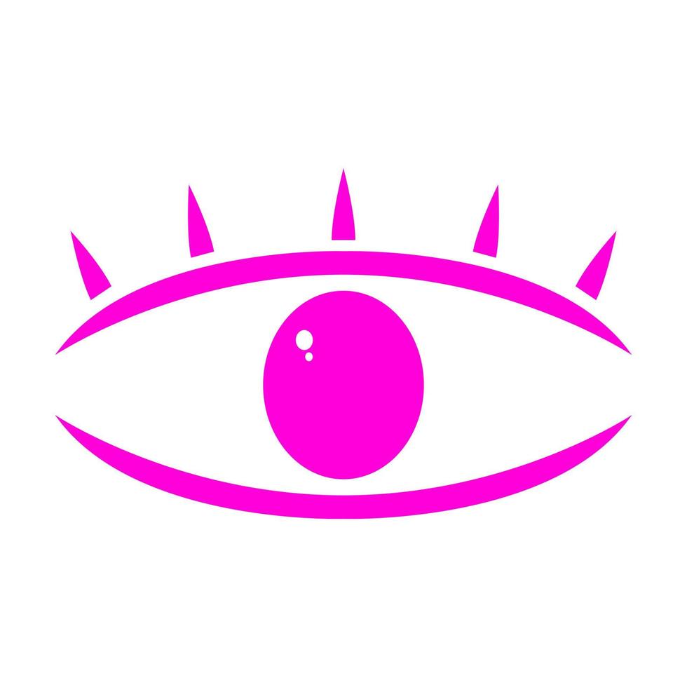 Eye on white background vector