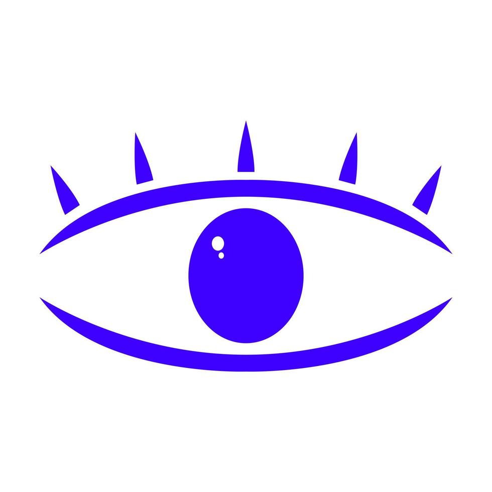Eye on white background vector