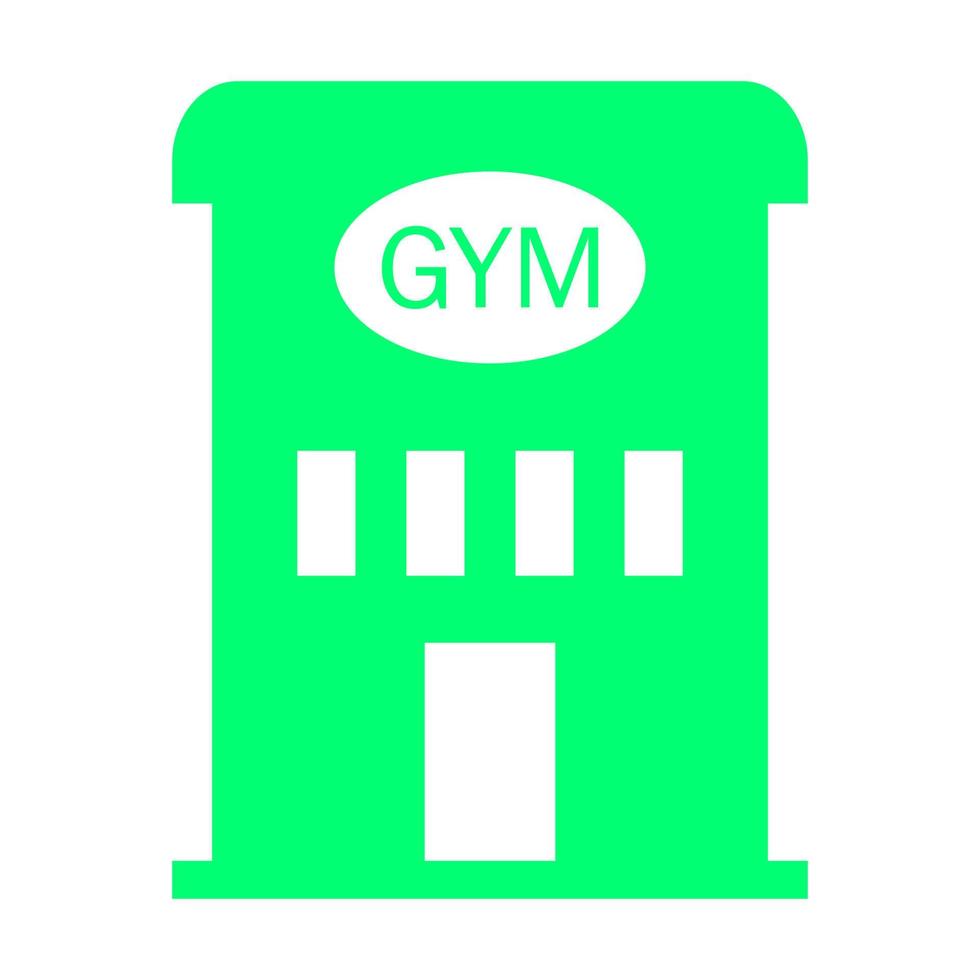 Gym on white background vector