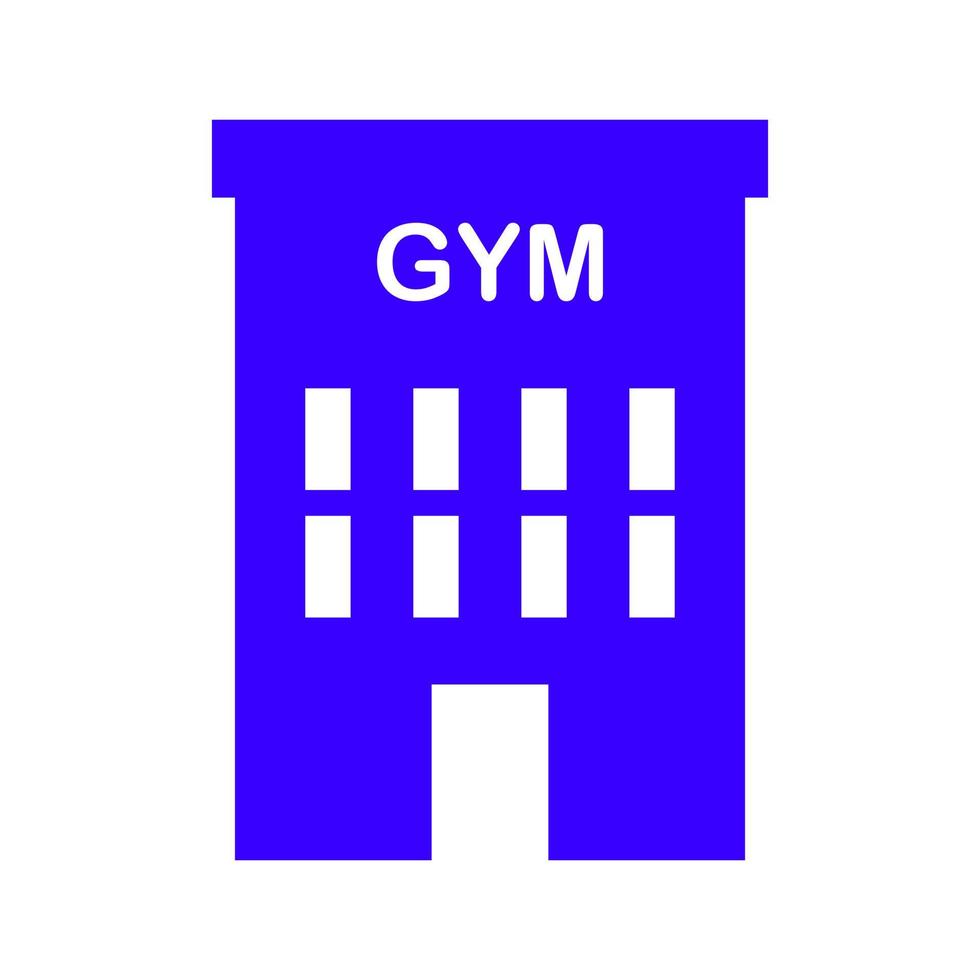 Gym on white background vector
