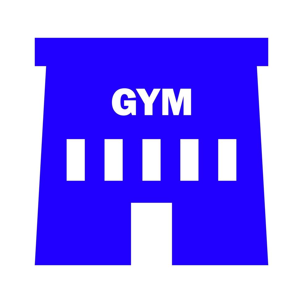 Gym on white background vector