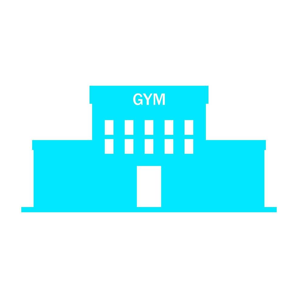 Gym on white background vector