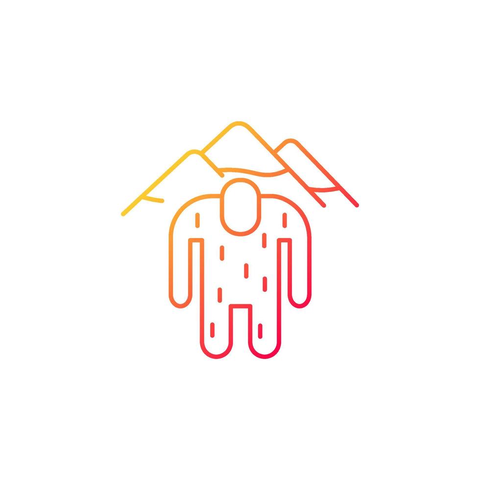 Yeti gradient linear vector icon