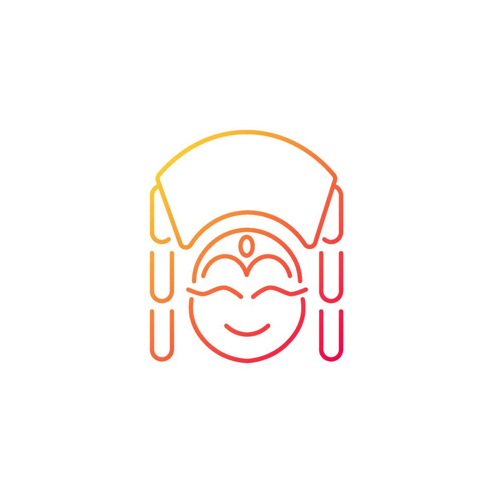 Kumari gradient linear vector icon