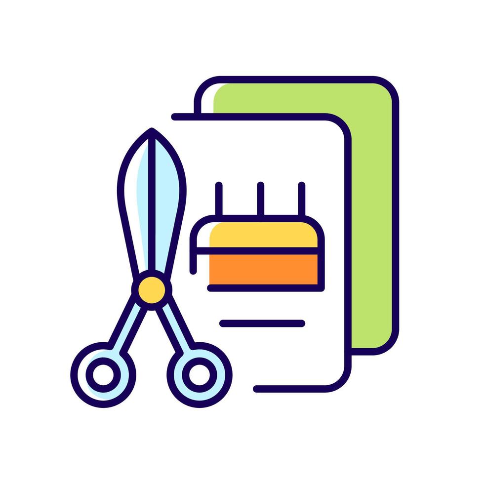 Talent for crafts RGB color icon vector