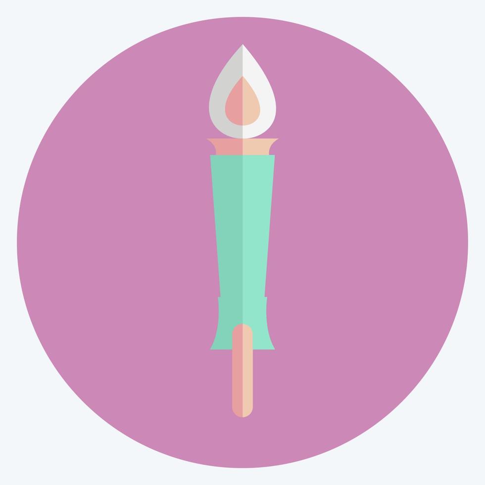 Icon Museum Torch - Flat Style- Simple illustration, Good for Prints , Announcements, Etc vector