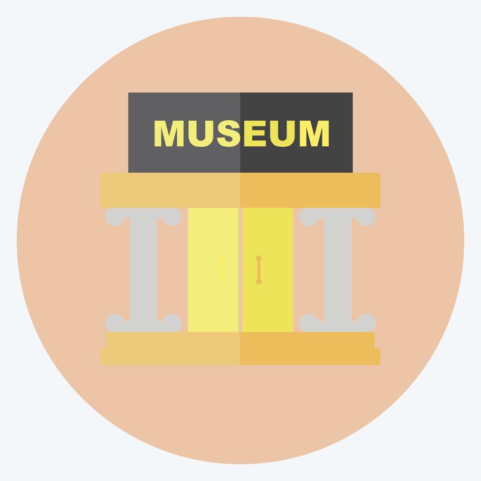 Icon Museum Building II - Flat Style- Simple illustration, Good for Prints , Announcements, Etc vector