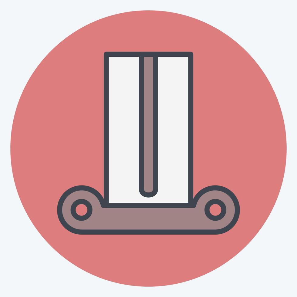 Icon Column - Color Mate Style- Simple illustration, Good for Prints , Announcements, Etc vector