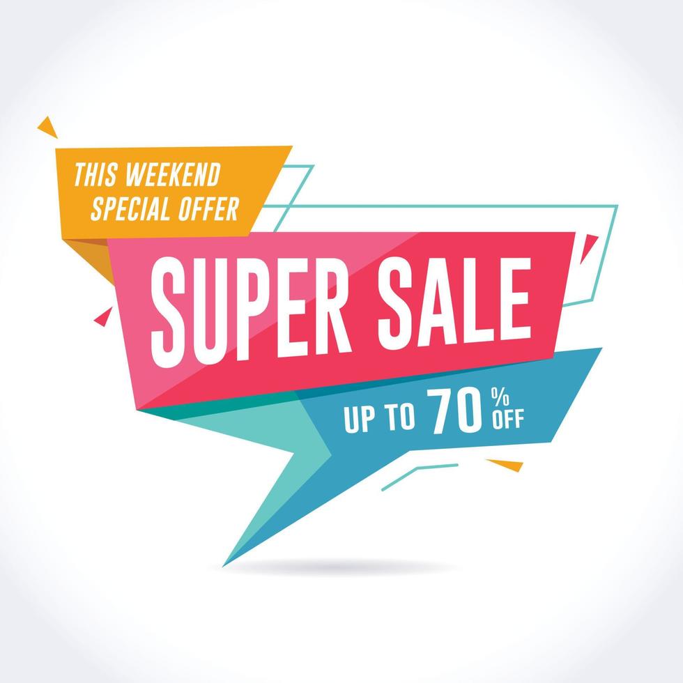 Super Sale Banner vector