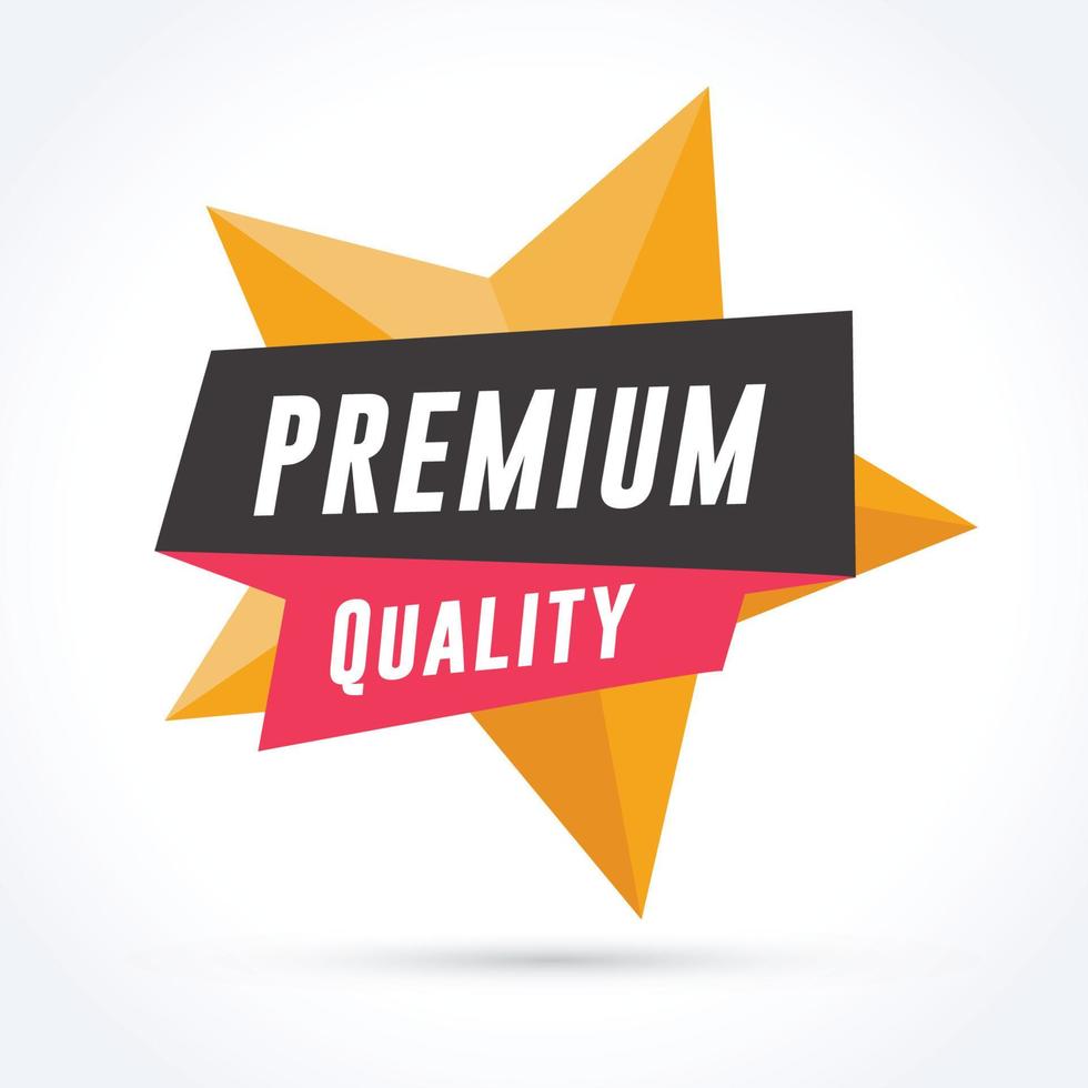 banner de calidad premium vector