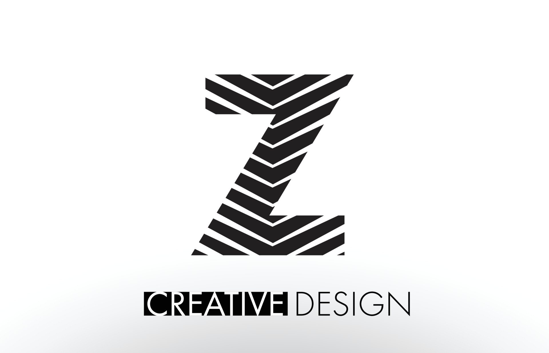 Z Lines Letter Design with Creative Elegant Zebra 4842611 Vector Art at  Vecteezy