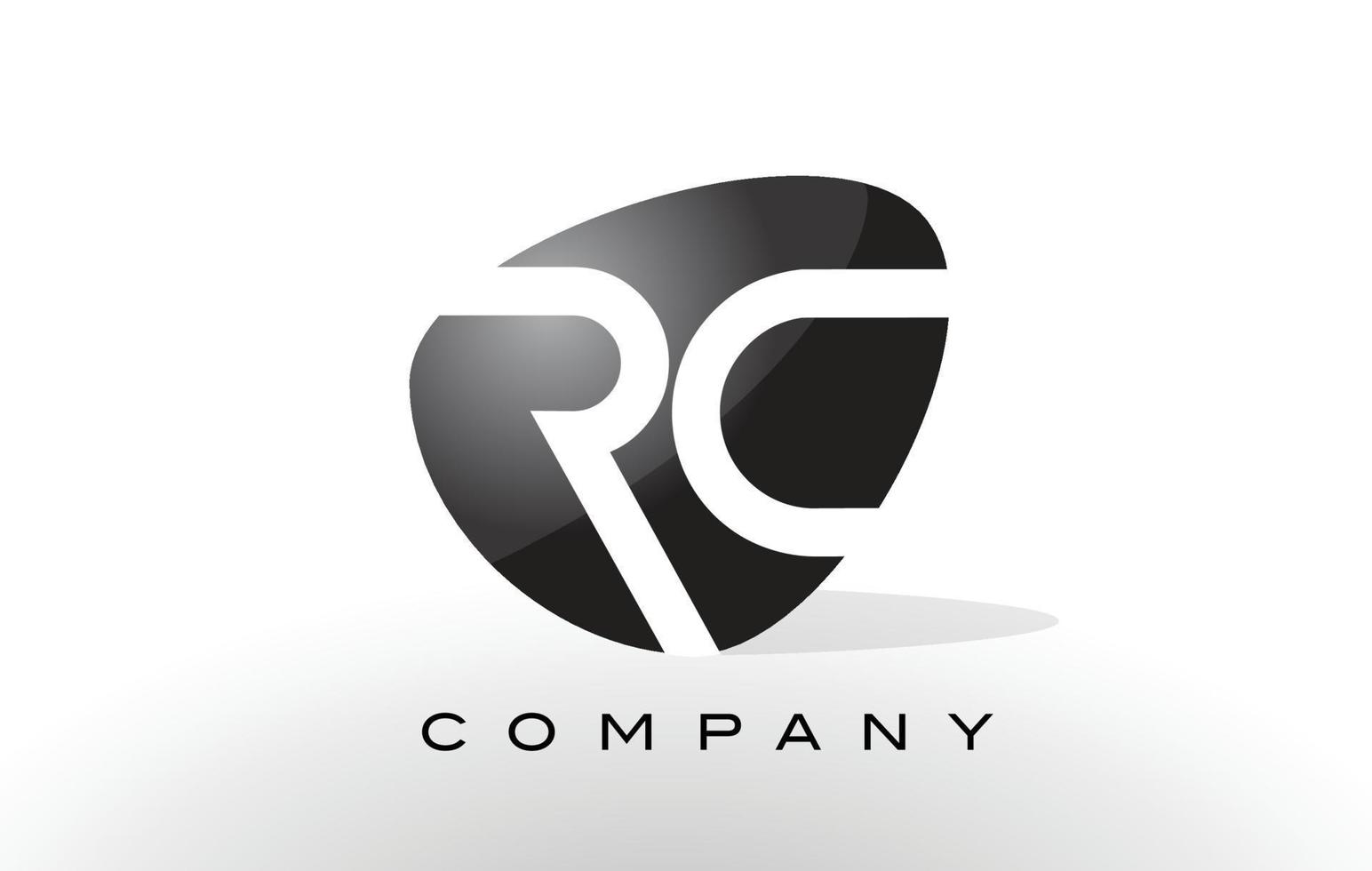 logotipo de rc. vector de diseño de letra.