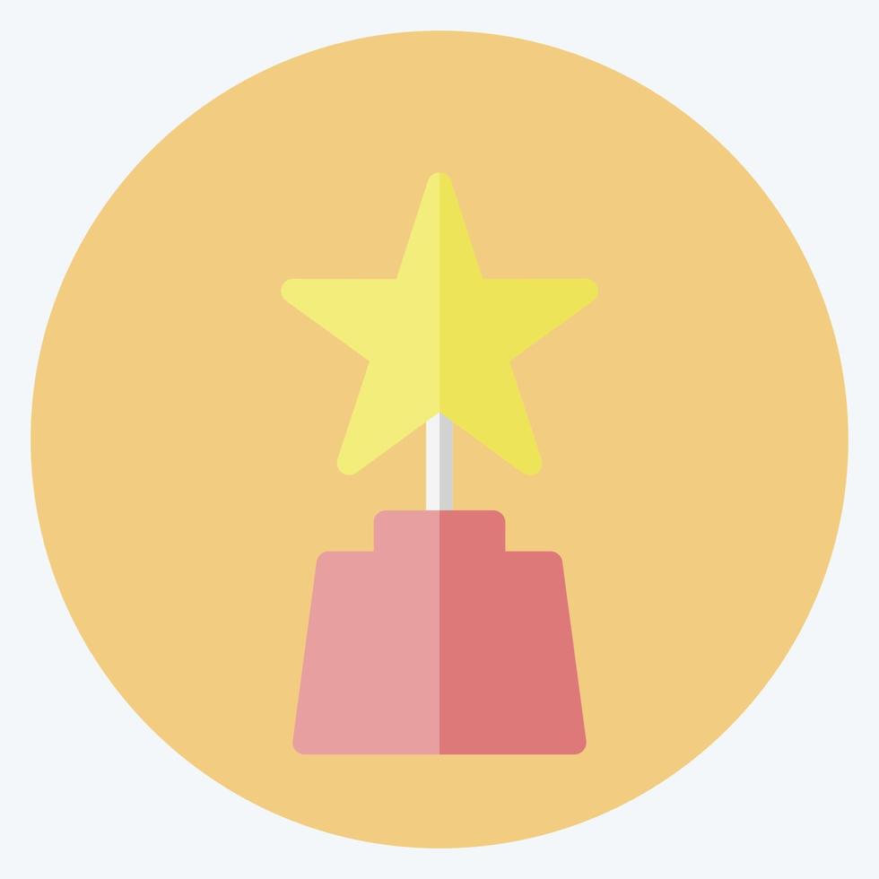 Award Icon in trendy flat style isolated on soft blue background vector