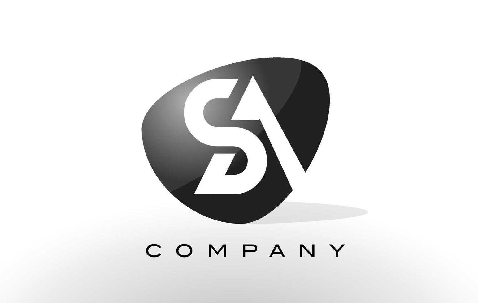 SA Logo.  Letter Design Vector. vector