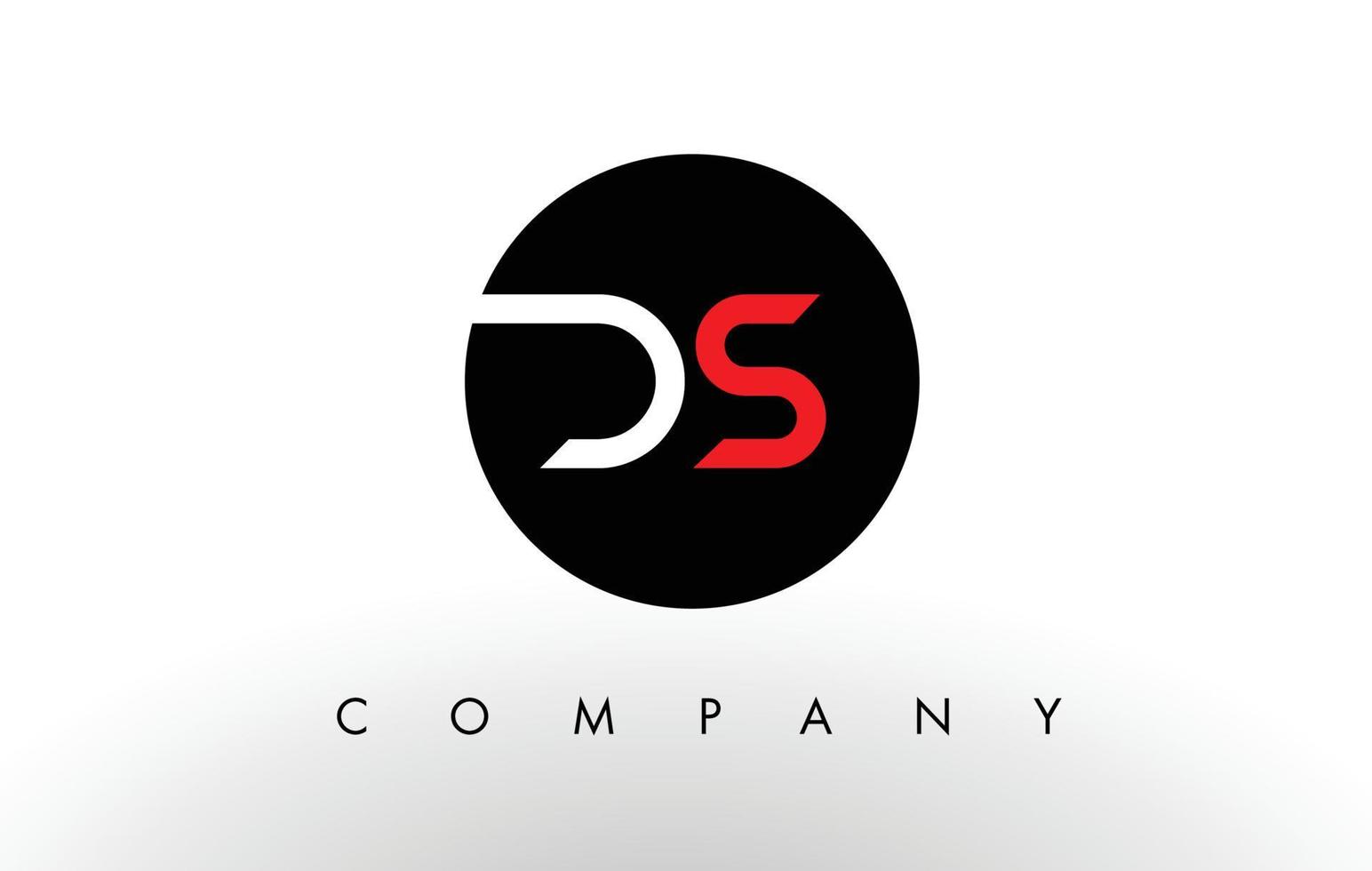 logotipo ds. vector de diseño de letra.