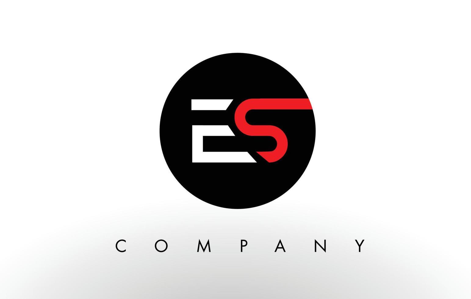 es logo. vector de diseño de letra.