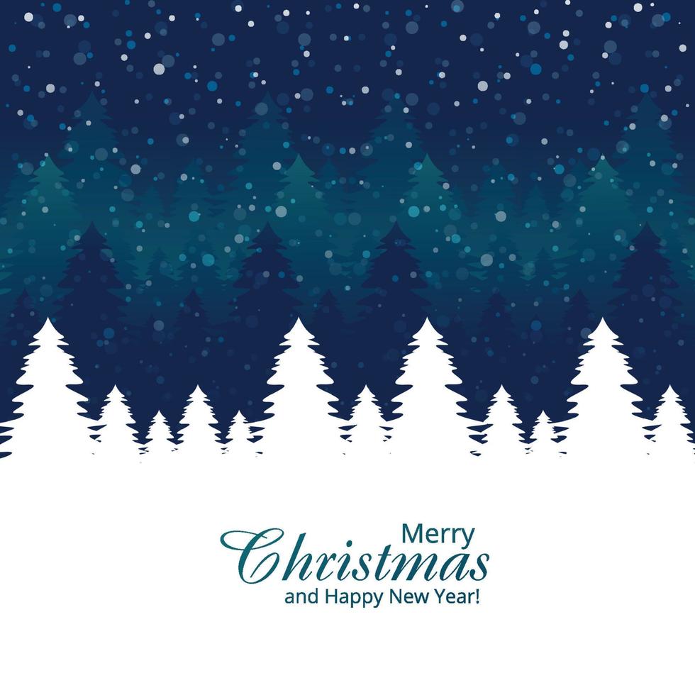 Beautiful christmas tree card celebration holiday background vector