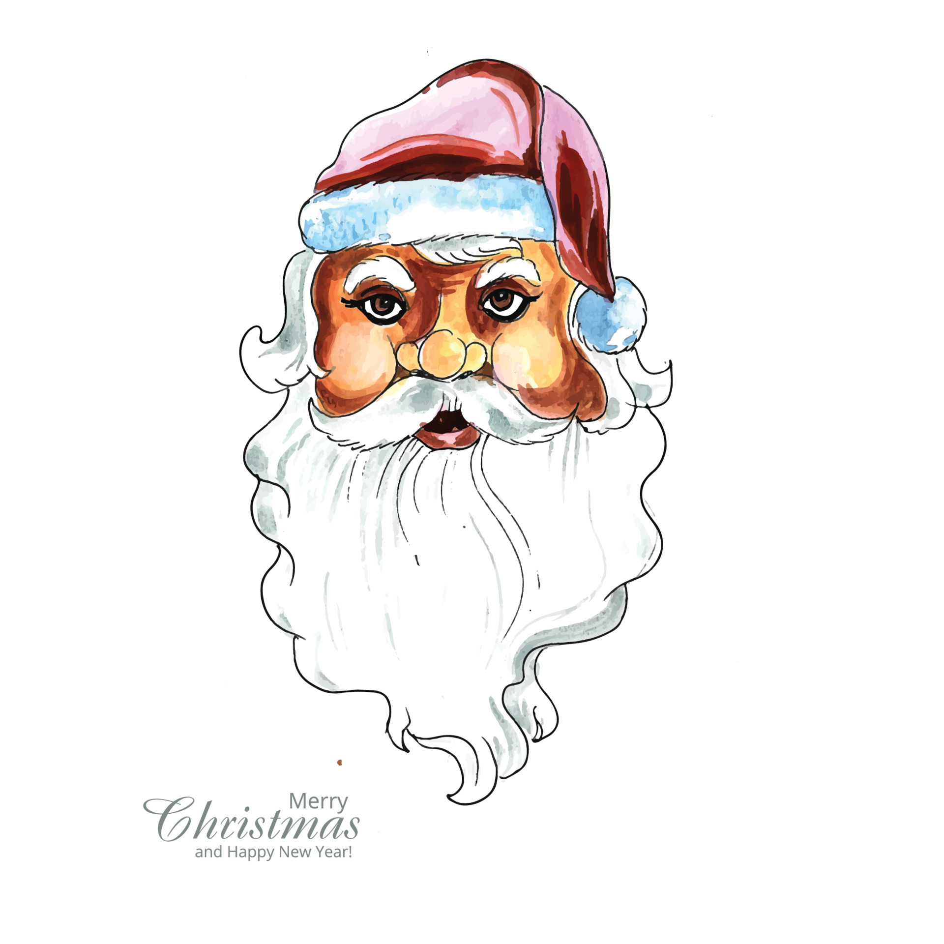 A Realistic Drawing of Santa Claus Eating a Mince Pie · Creative Fabrica-nextbuild.com.vn