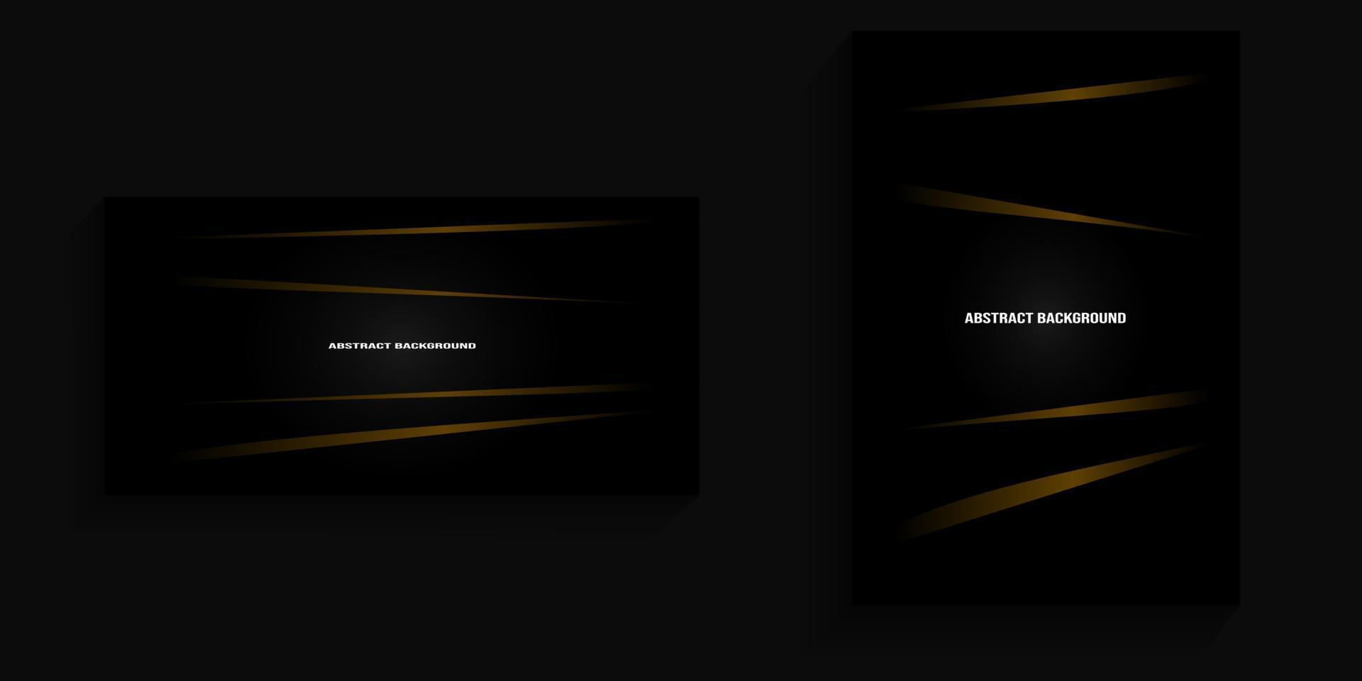 Dark background with elegant golden gradient lines for banners, covers, posters, card backgrounds, social media backgrounds vector