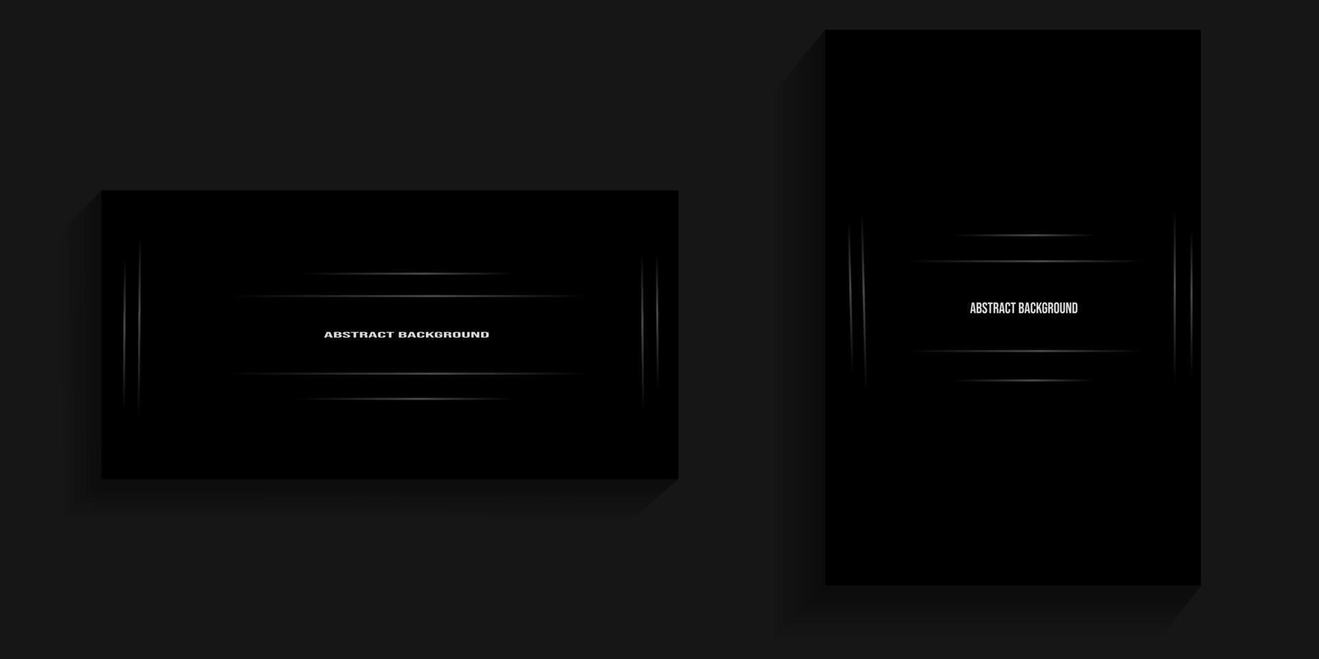 Premium dark background with elegant lines and shadows in the center, squares and lines on the right and left vector