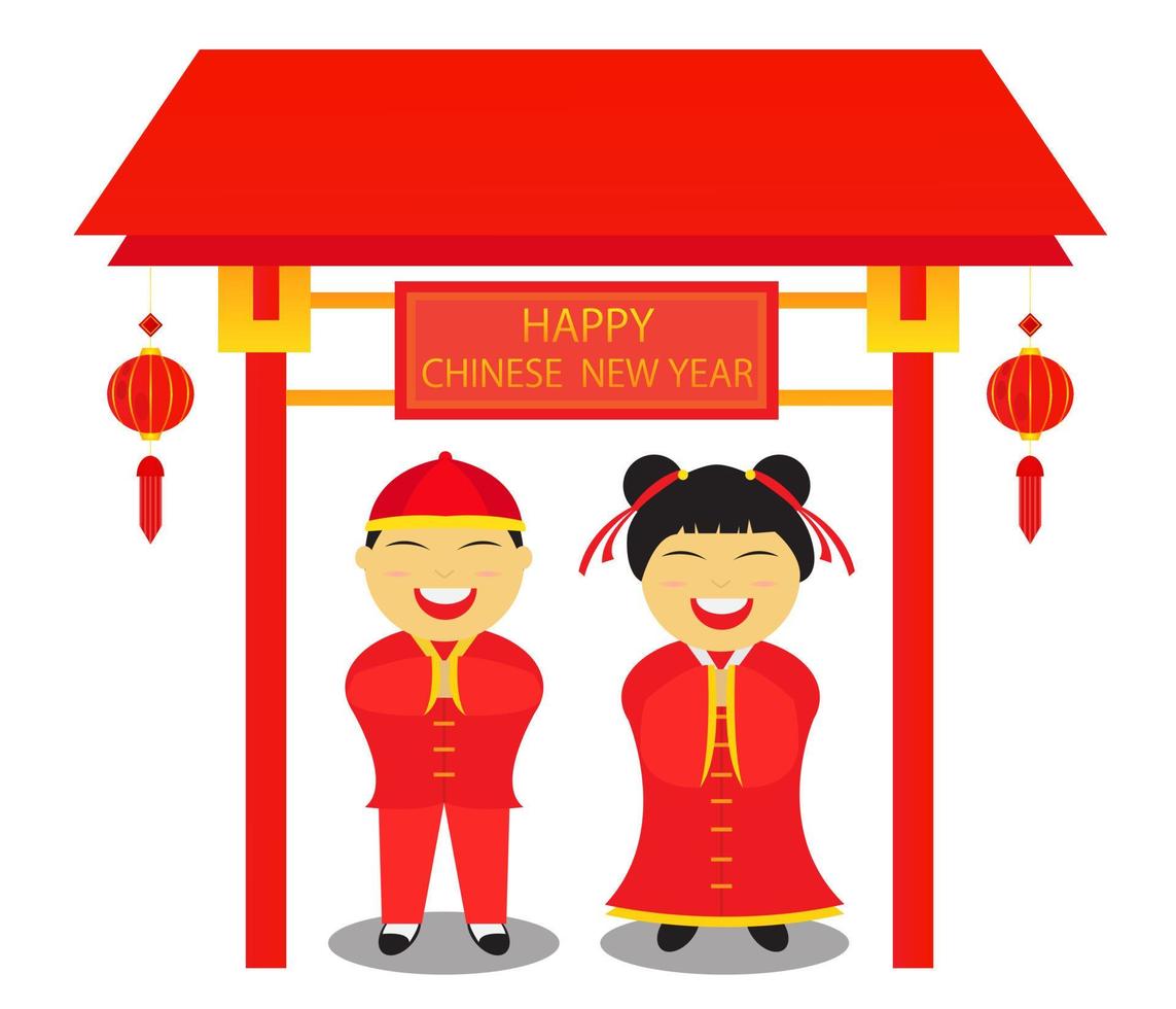 Chinese New Year Character Design vector