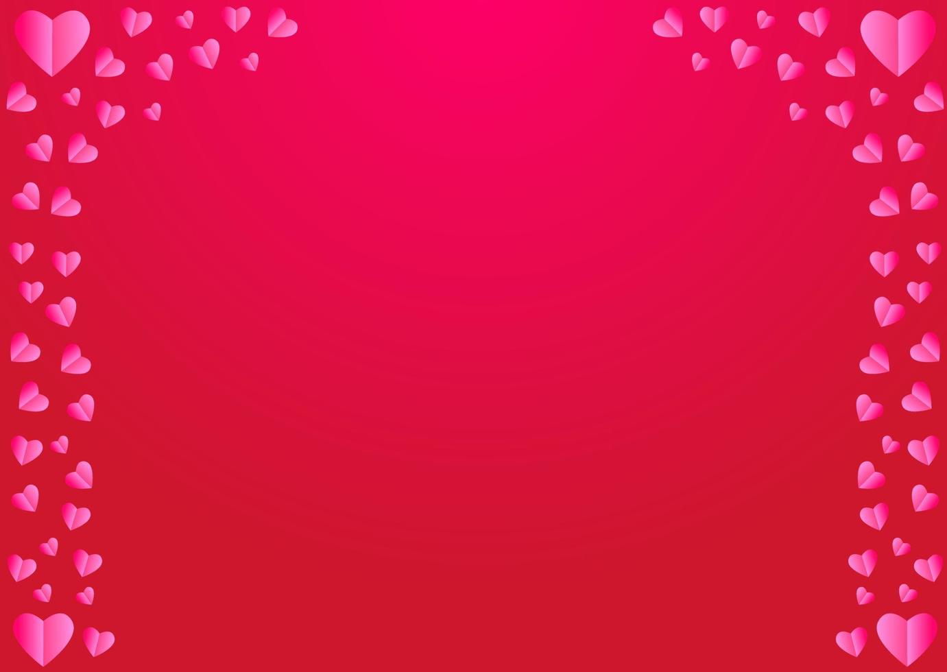 Illustration vector graphic of love symbol for valentine's day with blank text or copy space area.