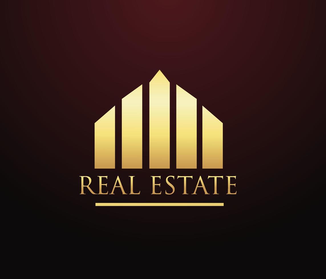 Real Estate template logo design for business or company vector