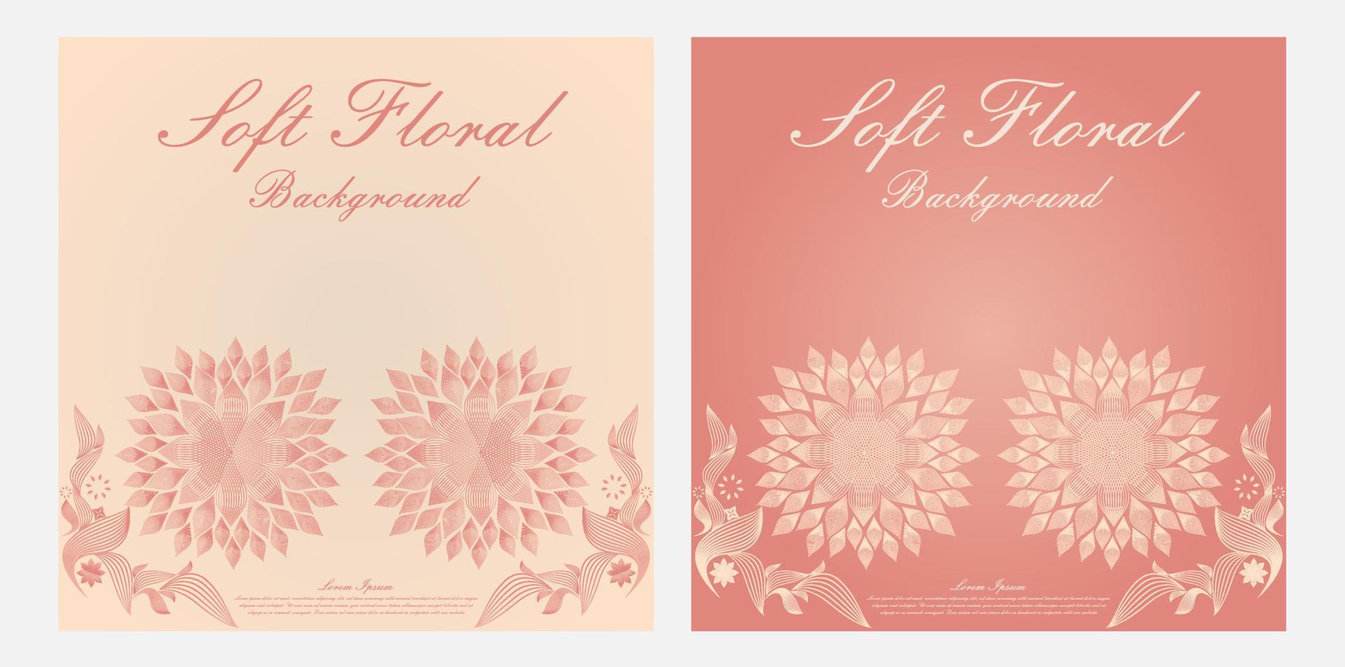 publicación de redes sociales con forma de adorno floral vector