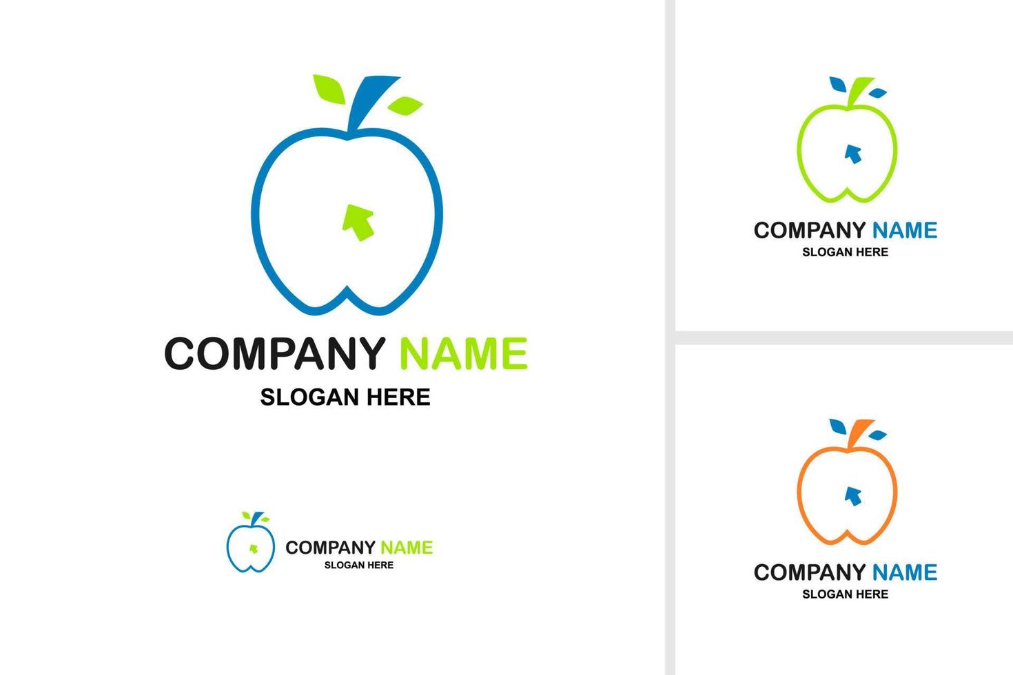 apple logo icon vector