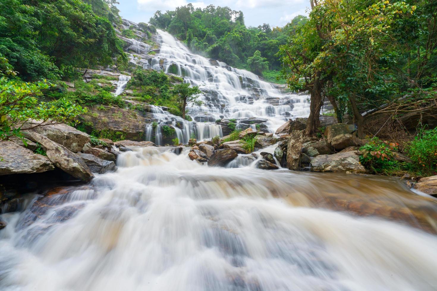 Mae ya waterfall is a big beautiful waterfalls in Chiang mai Thailand 4845199 Stock Photo at