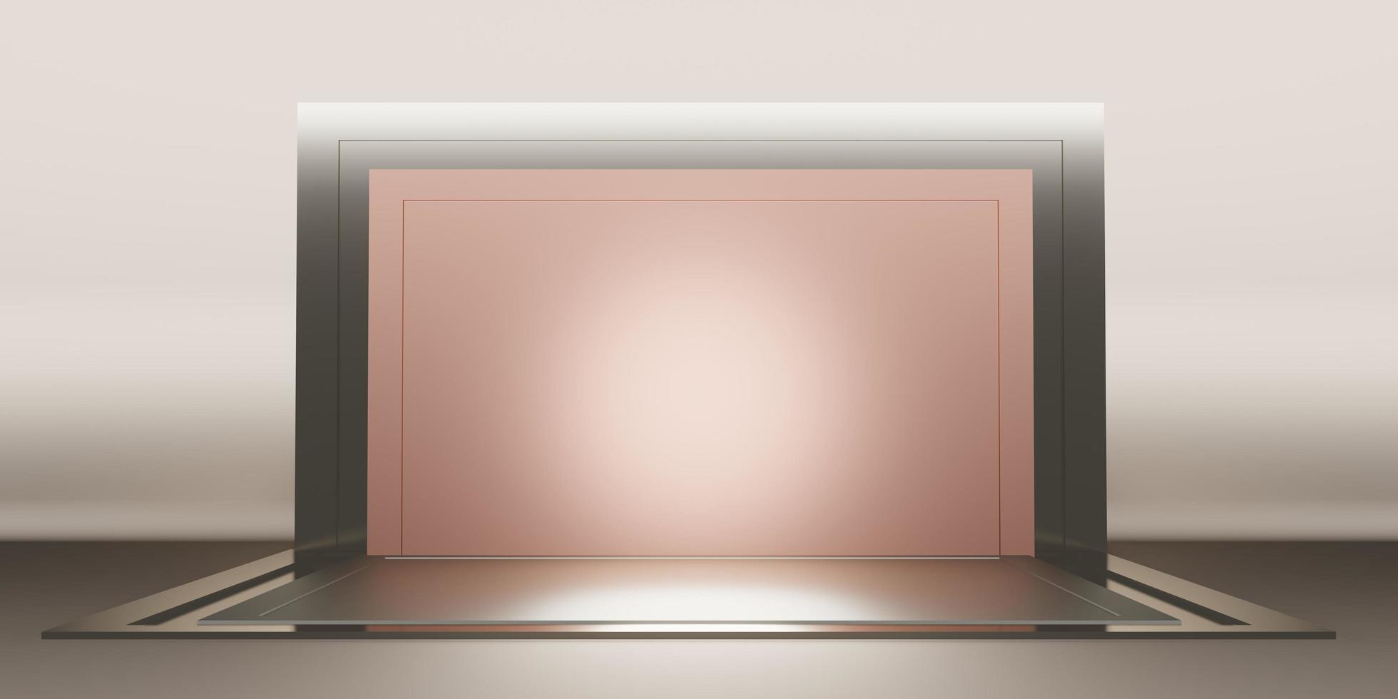 studio background Shiny square base backdrop for product display photo