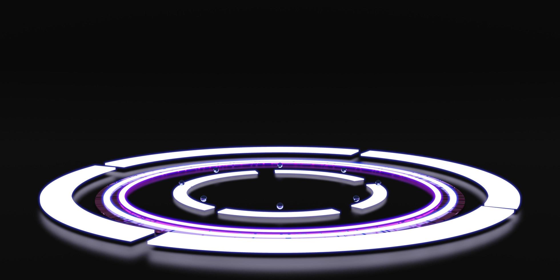 neon light circle reflective color laser background photo