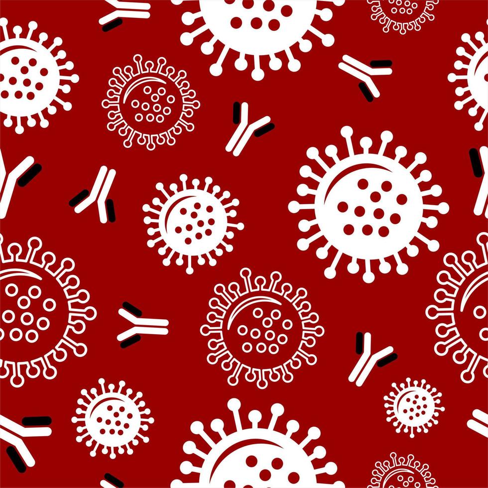 Coronavirus 2019-nCoV, Covid-19 virus cell icon. Vector Illustration.