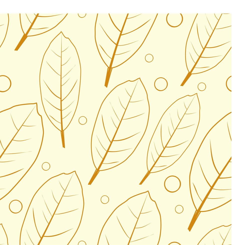 vector pattern of leaves on a contrasting background