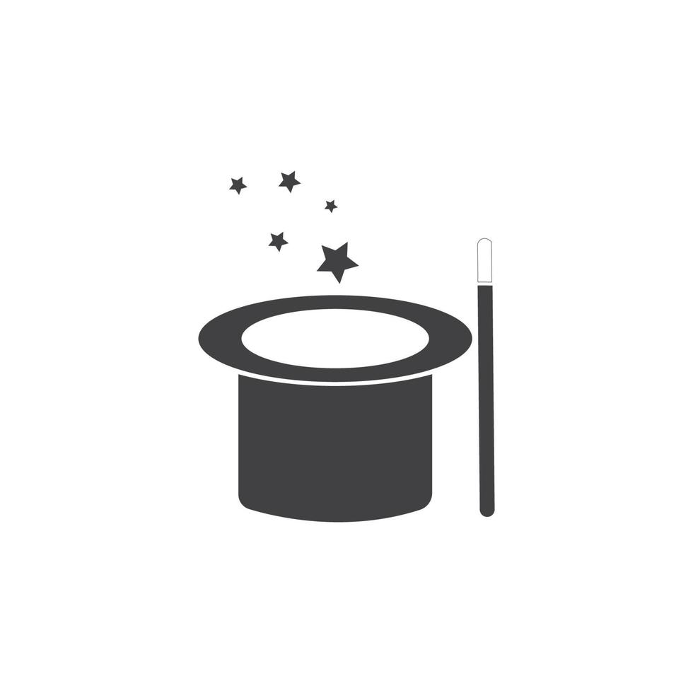 Wand Magic hat icon vector template